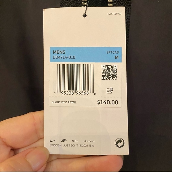 NWT~NIKE Men Navy Sportswear Style Essentials Lined Bomber Jacket Size Medium - Picture 8 of 10